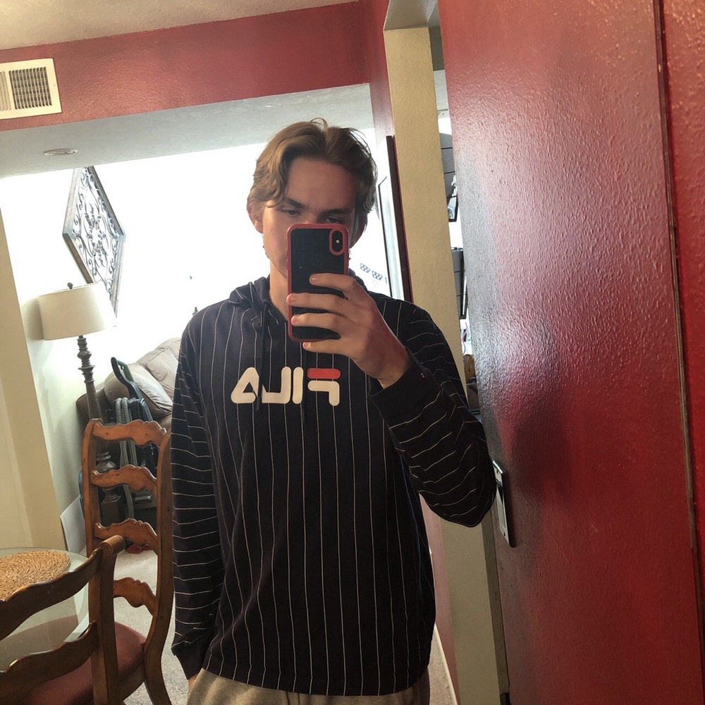 Fila light hoodie.